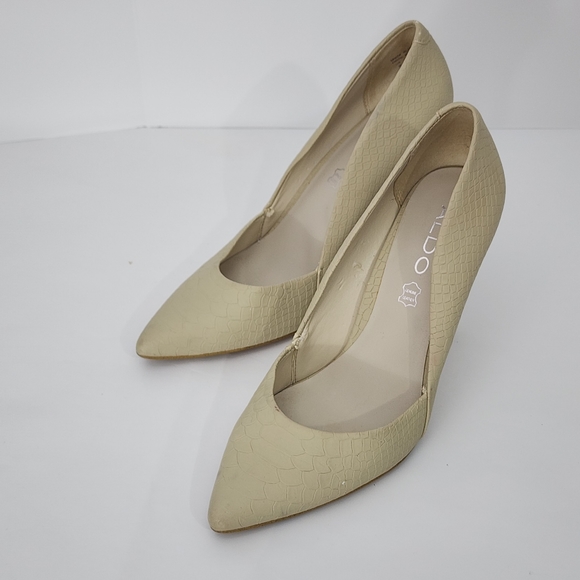 Aldo Shoes - Women’s Aldo Shoes Faux Leather Snake High Heel Shoes, size 8